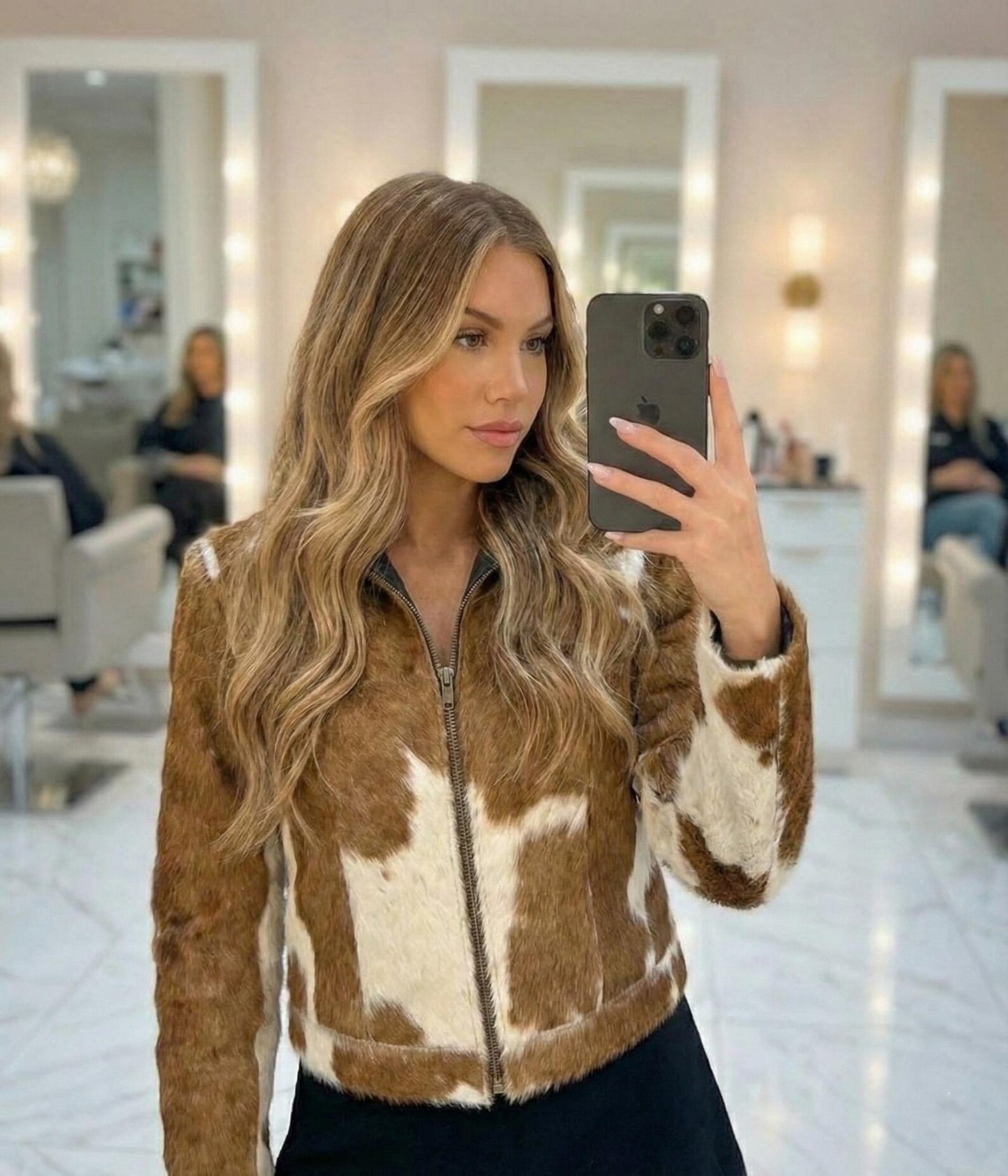 Cowhide Leather Jacket for Women