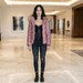 Pink Snake Print Leather Puffer Jacket with Fur Hood